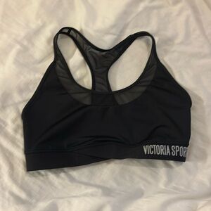 Victoria Secret- black mesh lined lightweight sports bra